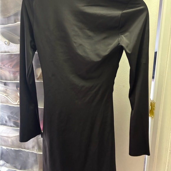 Oh Polly Sleek Black One-Shoulder Dress - Picture 5 of 5